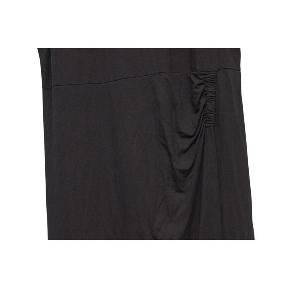 J Jill Wearever Collection Dress Size XL Black Stretch Minimalist Casual Ruched - Picture 3 of 13